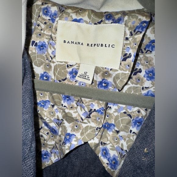 Banana Republic Linen Denim Blazer Jacket - Picture 5 of 10